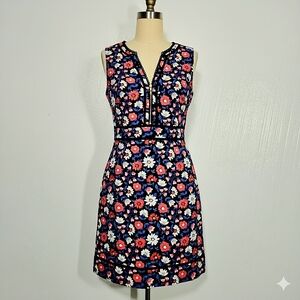 Kate Spade Navy and Pink Floral Dress Size 6